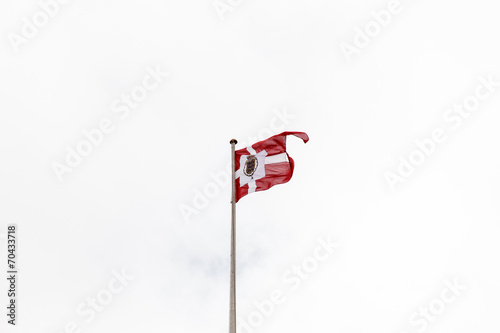 königliche Flagge von Dänemark photo