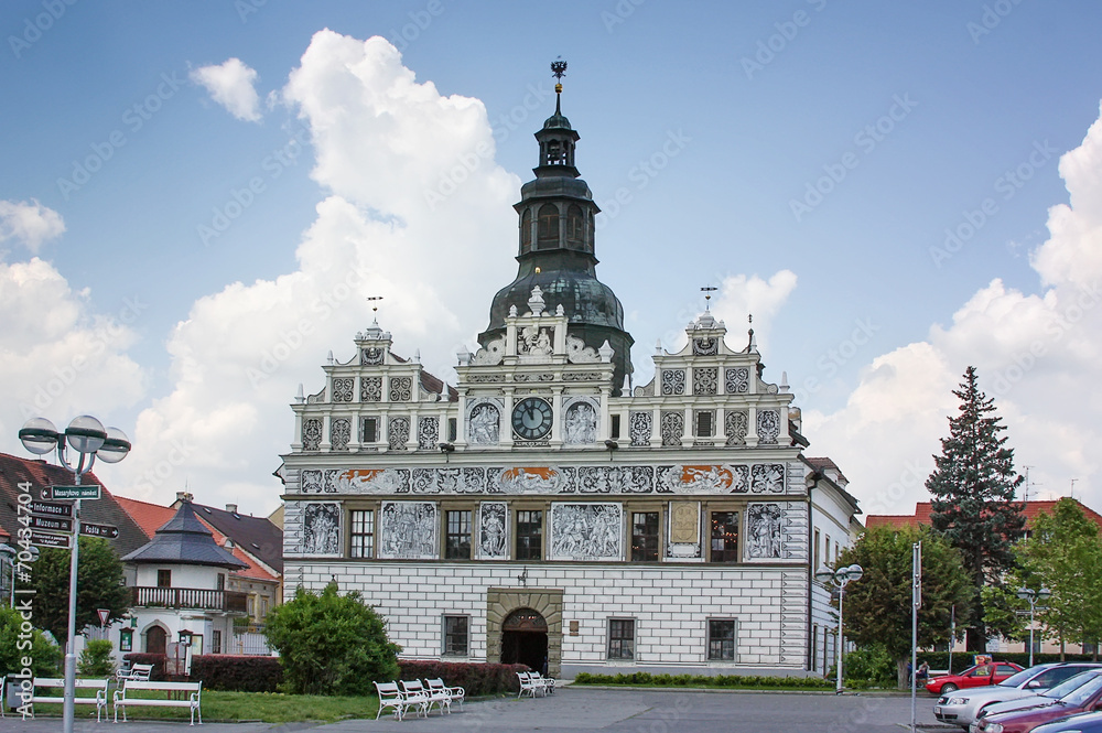 Town hall in Stribro ,Czech republic