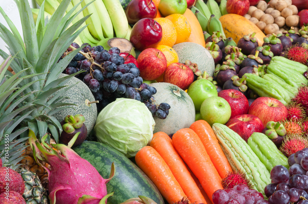 Fruits and vegetables