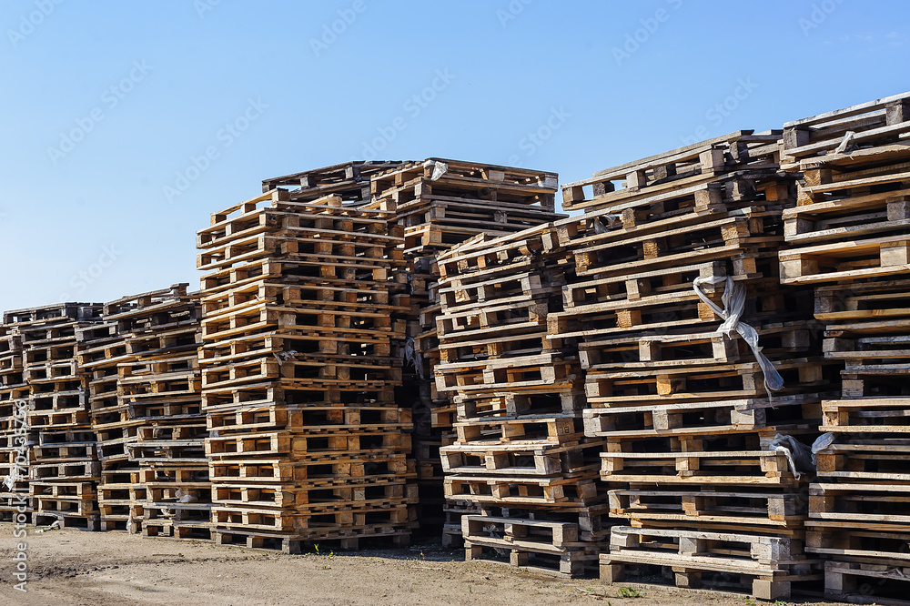 Pile of wooden pallet Pile of wooden pallet