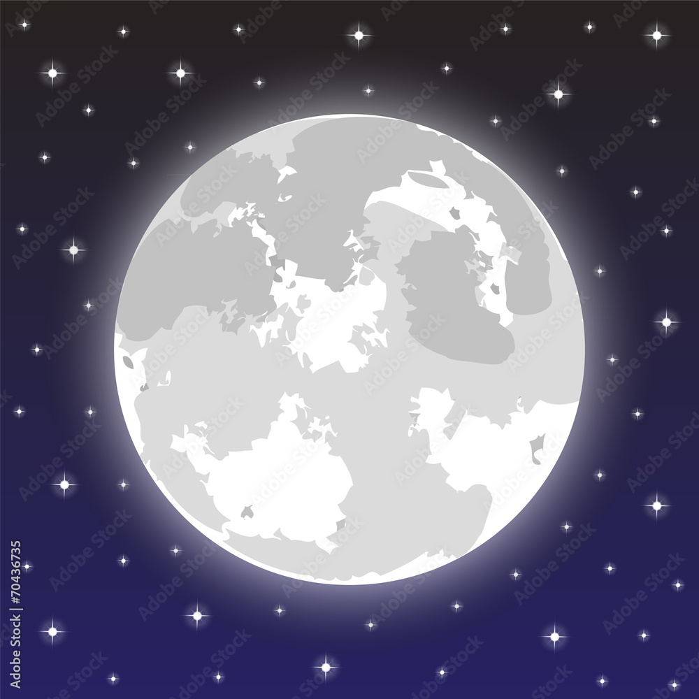 moon in the night sky with stars moon in the night sky with stars
