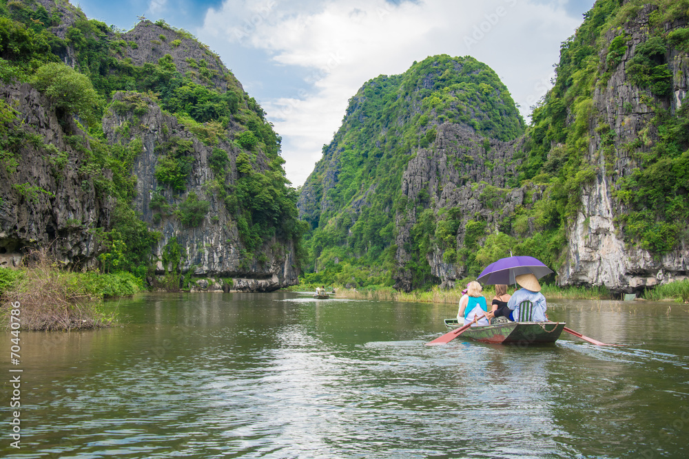 Tourist boat most popular place in Vietnam Tourist boat most popular place in Vietnam