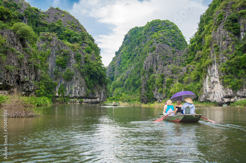 Tourist boat most popular place in Vietnam