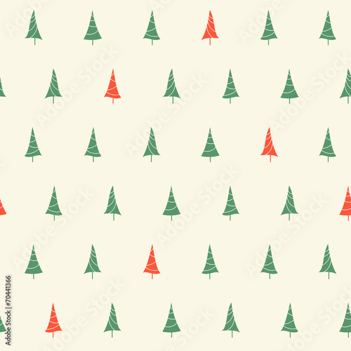 Seamless pattern with Christmas tree for winter holidays design