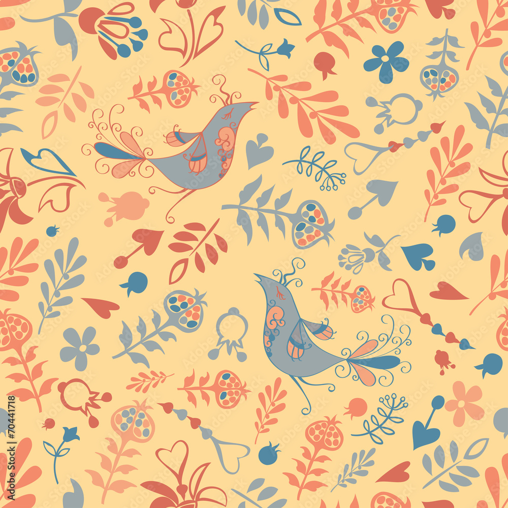 Fototapeta premium vector seamless with birds