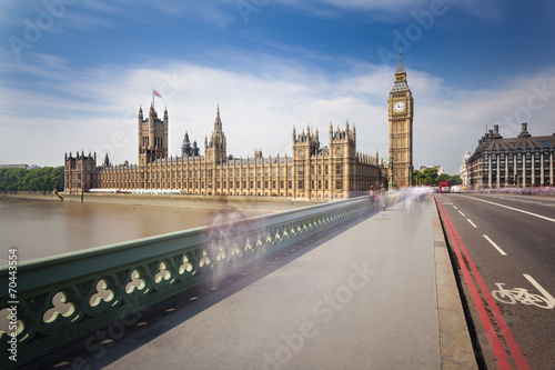 Obraz na plátně Houses Of Parliament Long Exposure