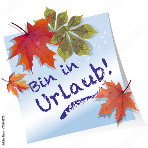 Bin in Urlaub!