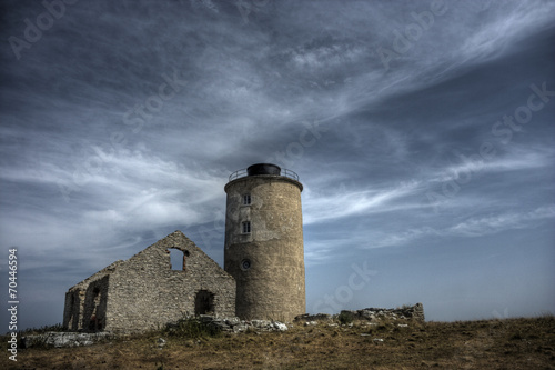 The old lighthouse at Östergarnsholm, Gotland, Sweden