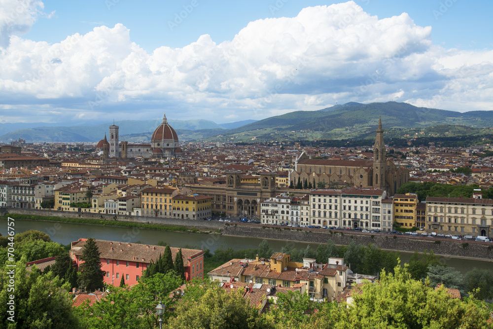 Вид на Флоренцию, Италия.
