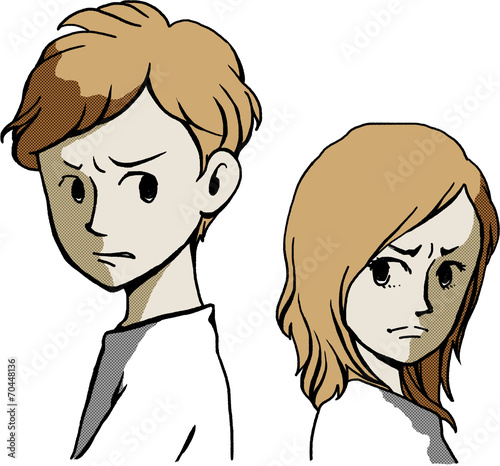 喧嘩する男女