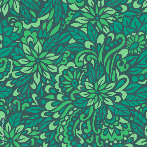 Green meadow. Seamless decorative pattern.