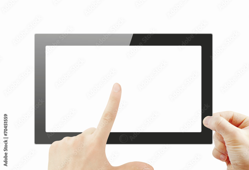 Black generic tablet pc, 3d render. Black generic tablet pc, 3d render.