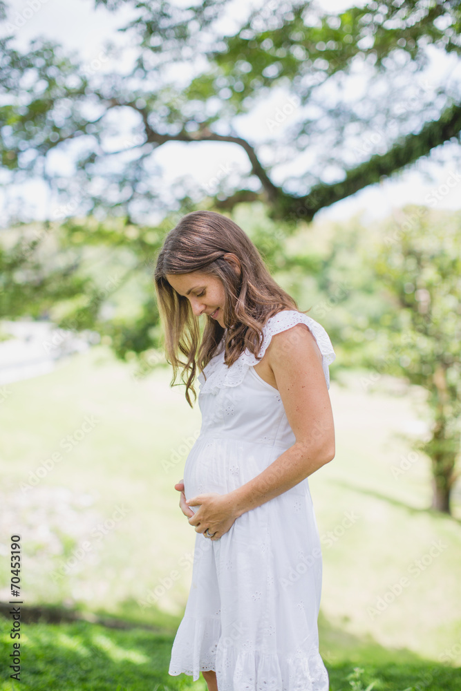 happy pregnant woman relaxing and enjoying life in nature happy pregnant woman relaxing and enjoying life in nature