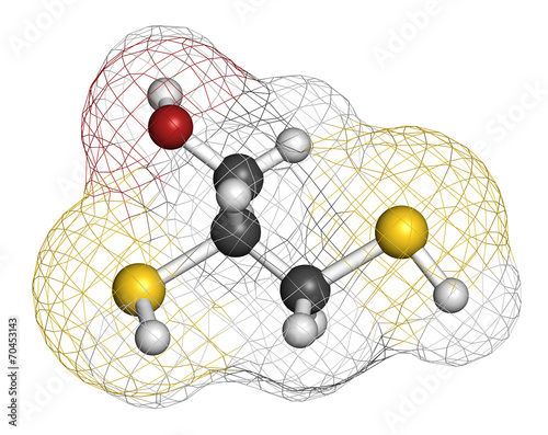 Dimercaprol (BAL, British Anti-Lewisite) metal poisoning drug photo