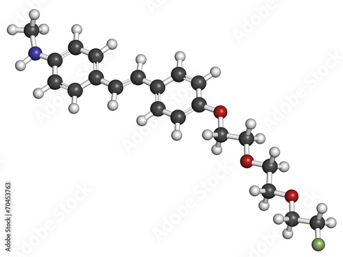 Florbetaben radiopharmaceutical molecule. photo