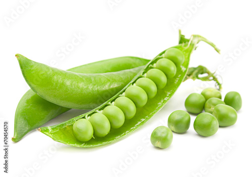 Open peas vegetable photo