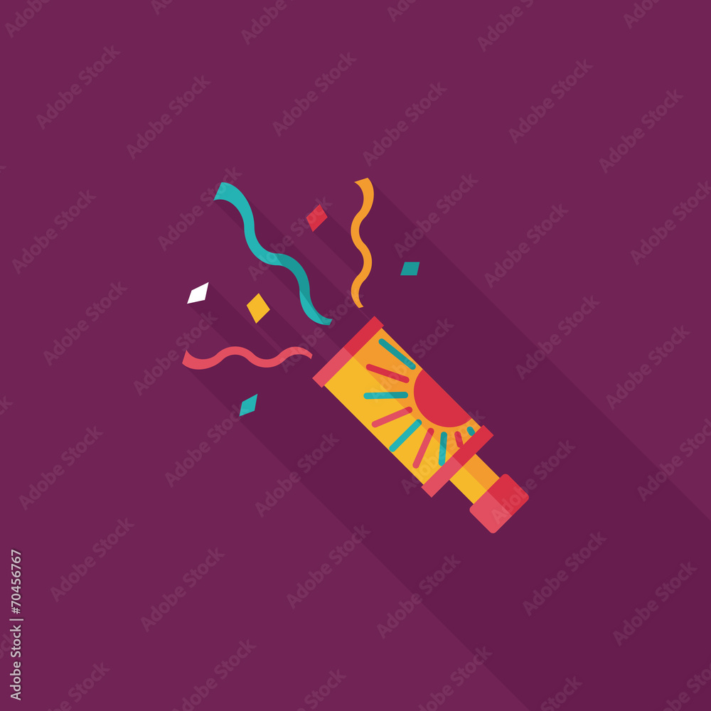 confetti flat icon with long shadow,eps10 confetti flat icon with long shadow,eps10