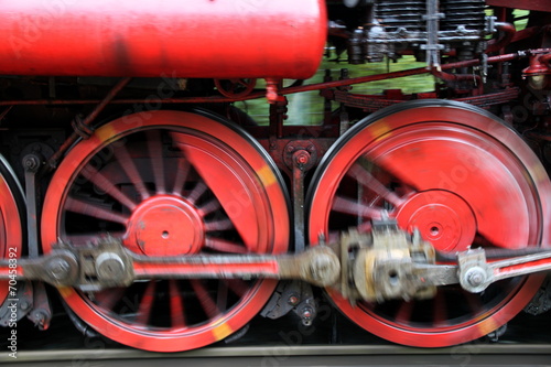 Räder Dampflokomotive