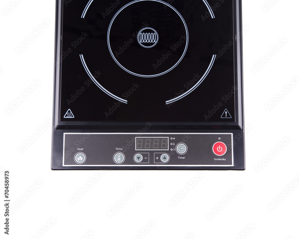 Fototapeta premium Modern electric stove surface.