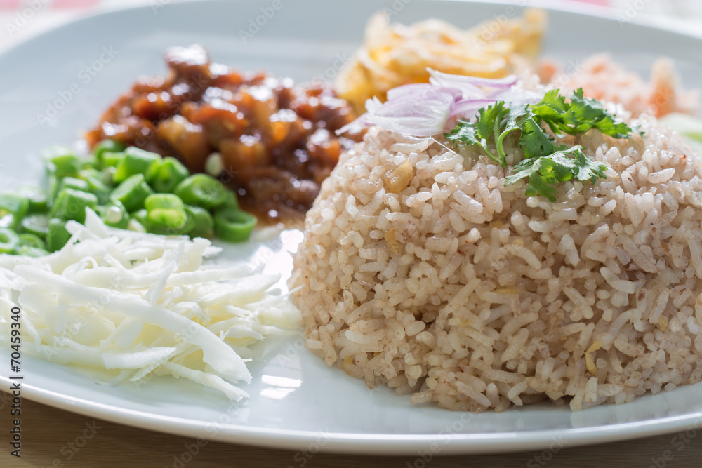 Rice Mixed with Shrimp paste Rice Mixed with Shrimp paste