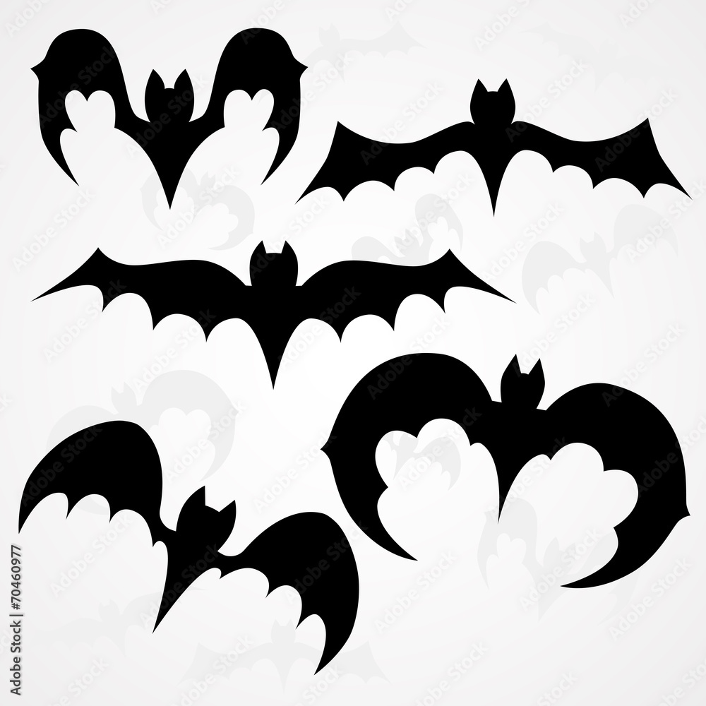 5 bats for halloween
