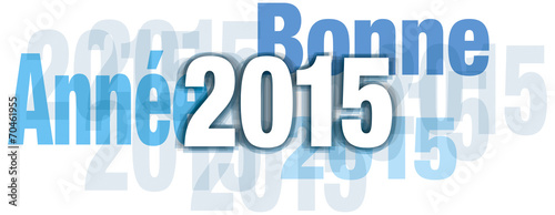 bonne année 2015 bleu transparent kazy