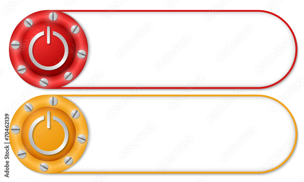 set of two buttons with screws and power button set of two buttons with screws and power button