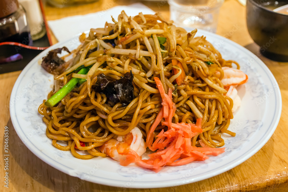 stir fried noodles, Yakisoba stir fried noodles, Yakisoba
