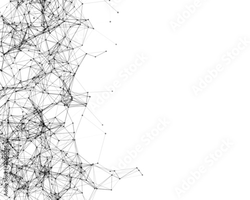 Digital background with cybernetic particles