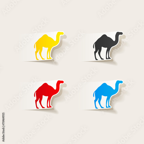 realistic design element  camel