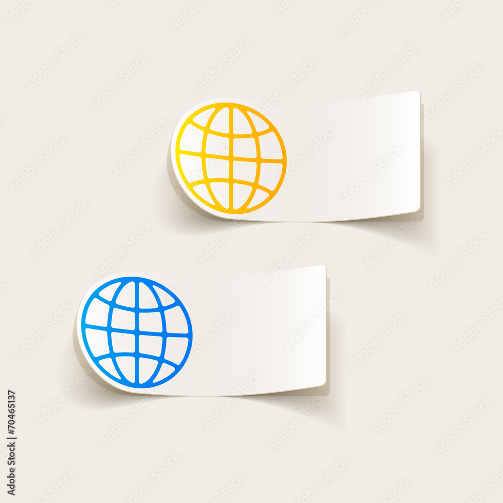 realistic design element: globe realistic design element: globe