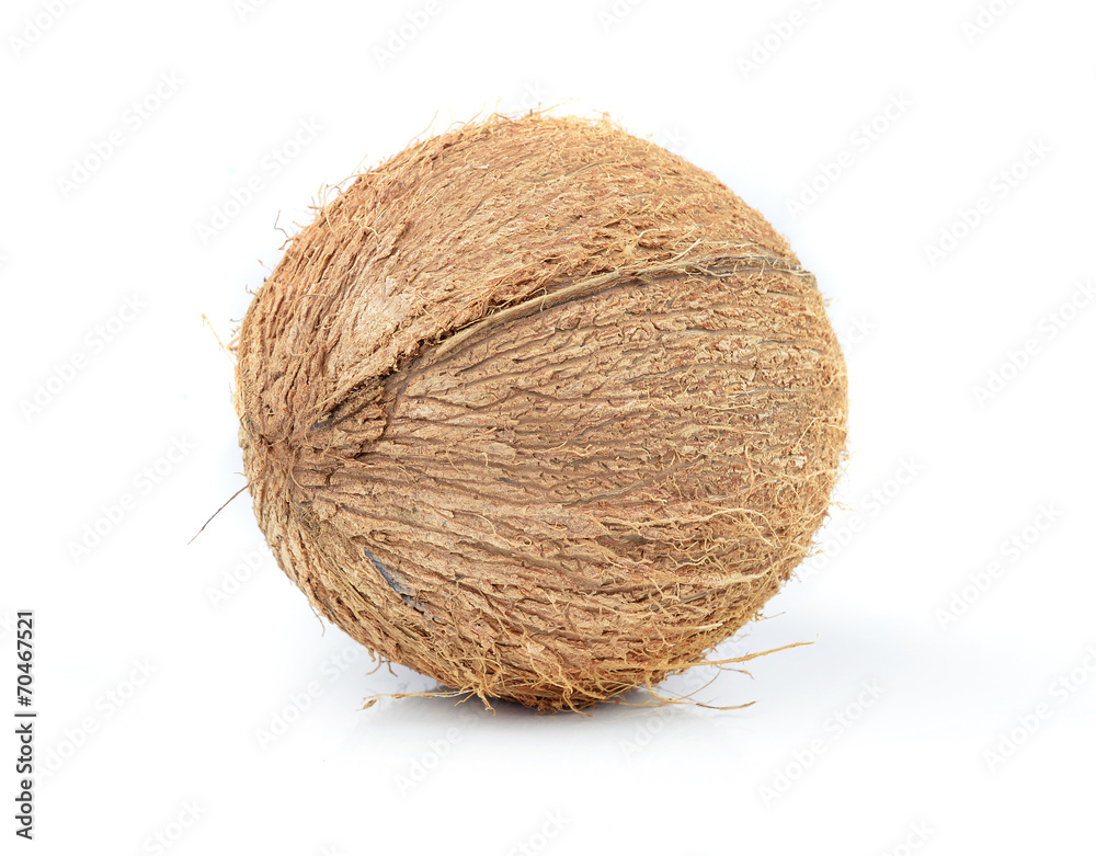 Coconut isolated on white. Coconut isolated on white.