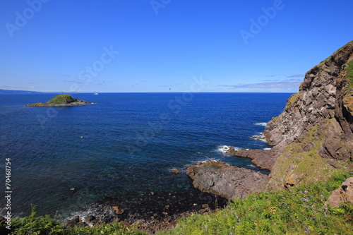 Beautiful scenery at Rishiri island, Hokkaido, Japan photo