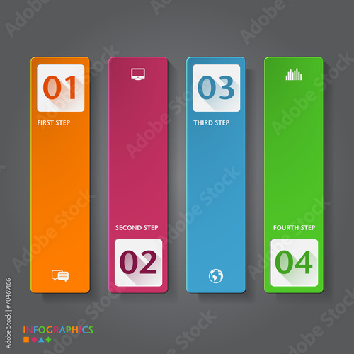 Number Banners Template. Graphic or website layout © AnKudi