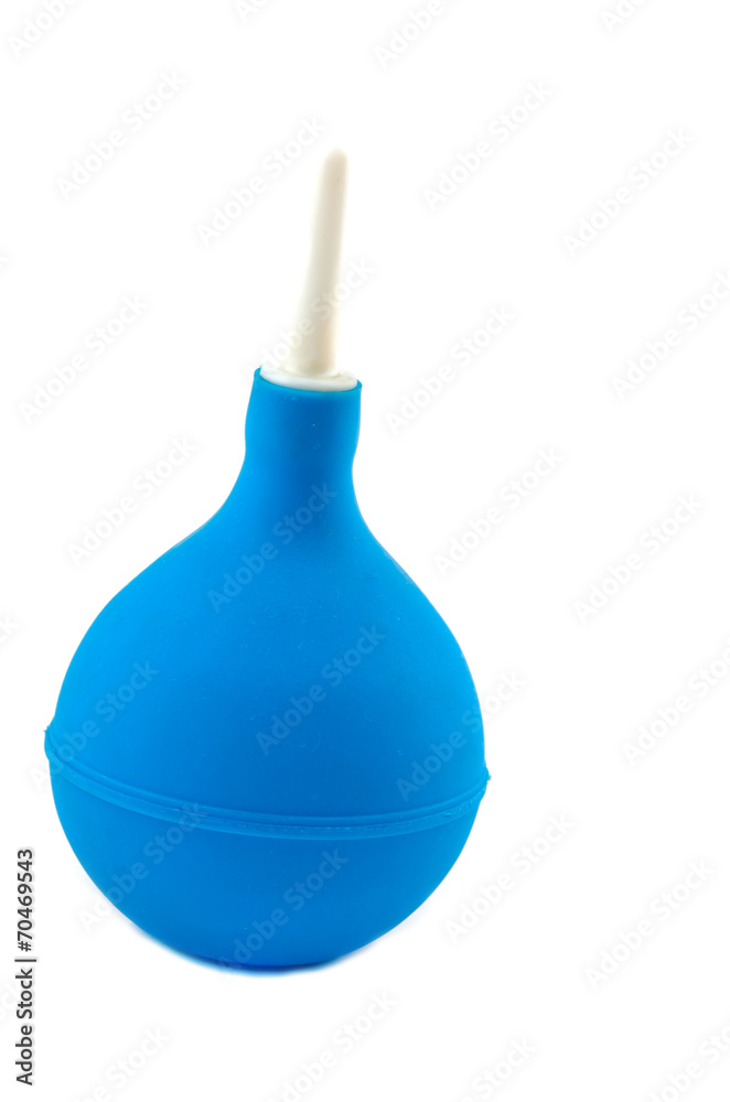 blue enema isolated blue enema isolated