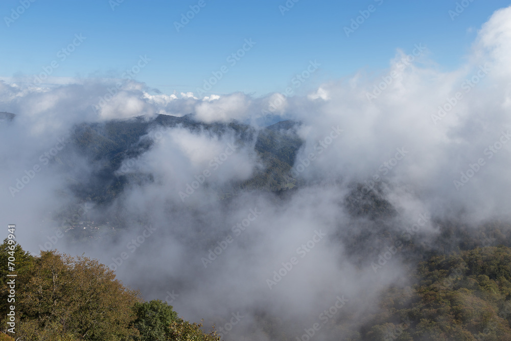 brume matinale sur les Vosges