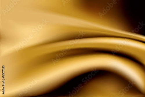 Vector of gold silk fabric