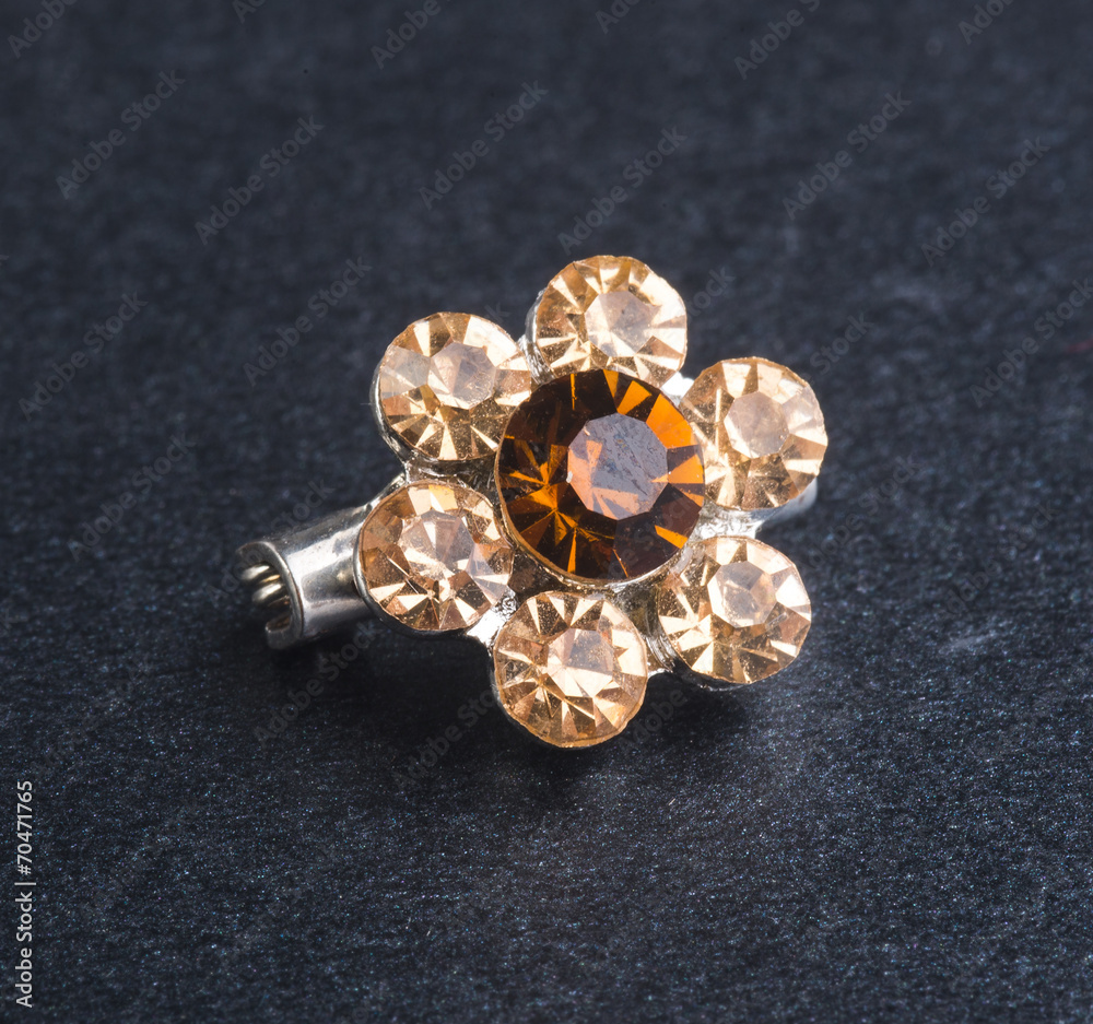 brooch. brooch on the background