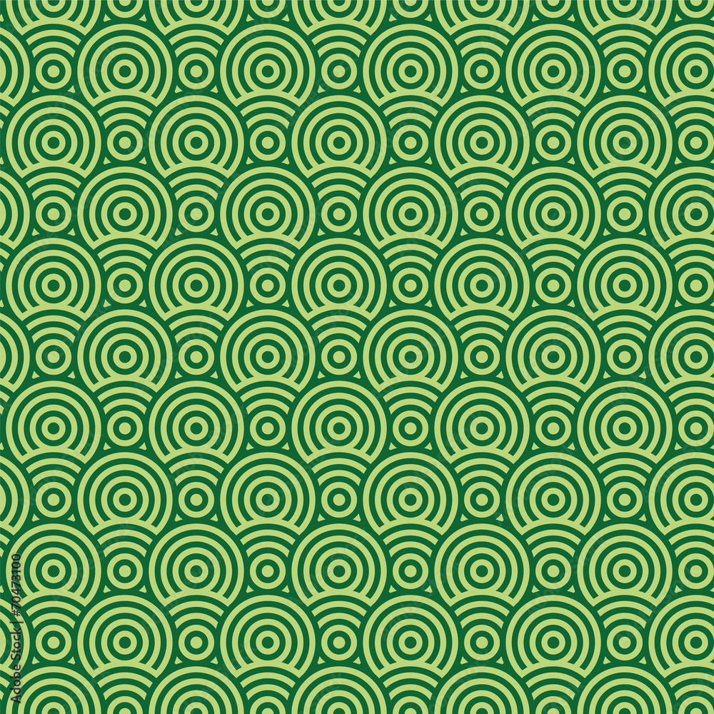 Abstract green circle seamless texture