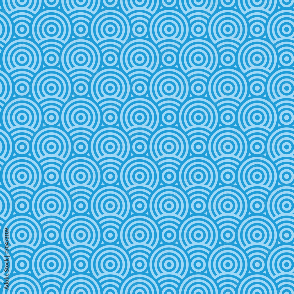 Abstract blue circle seamless texture