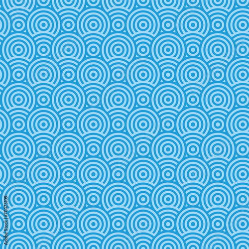 Abstract blue circle seamless texture