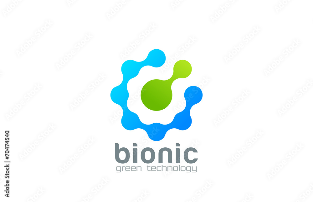 Green Technology Abstract Logo design vector. Molecule Green Technology Abstract Logo design vector. Molecule