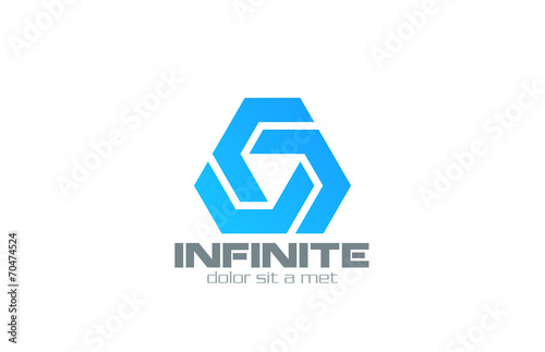 Logo business abstract three vector design template