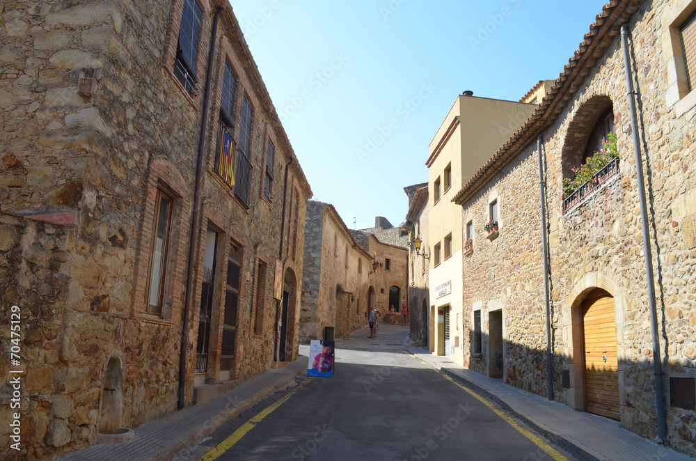 street in spanish village