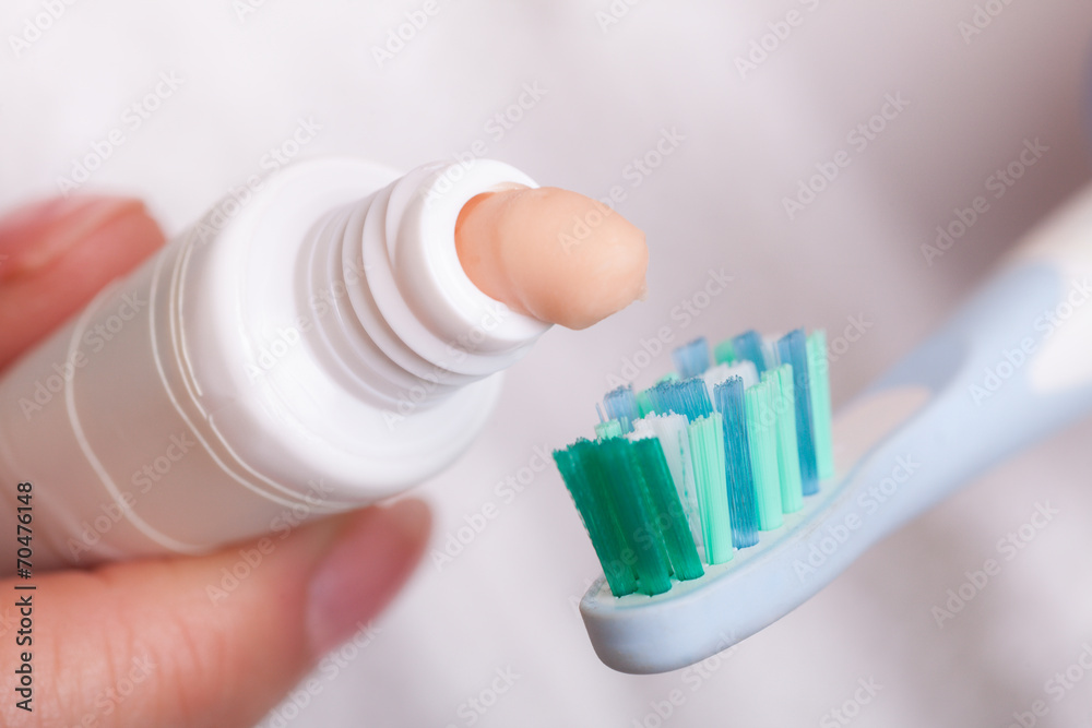 Toothbrush toothpaste. Dental care healthy teeth.