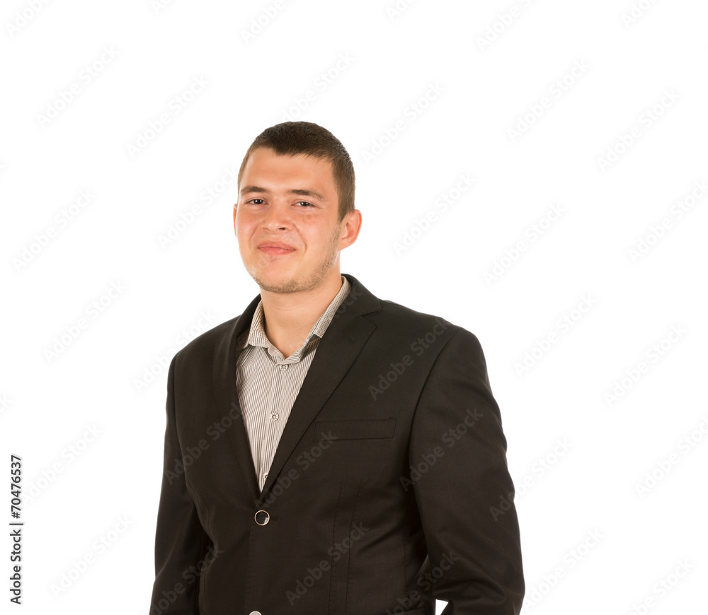 Close up Smiling Young Office Man Portrait Close up Smiling Young Office Man Portrait
