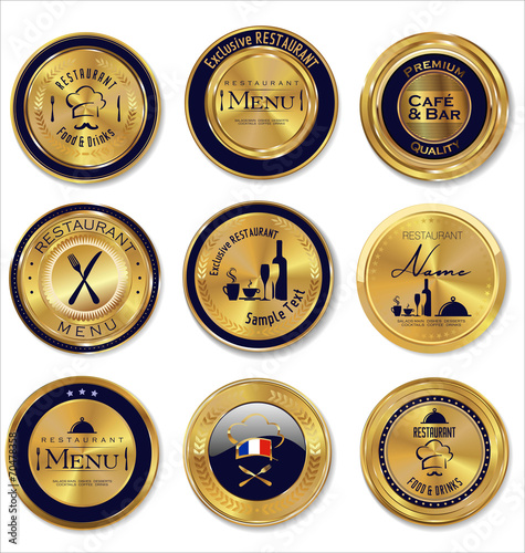 Restaurant golden labels