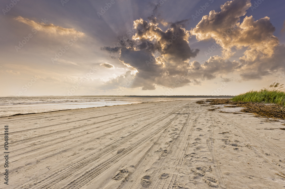 Obraz premium Sunset on Hilton Head Island