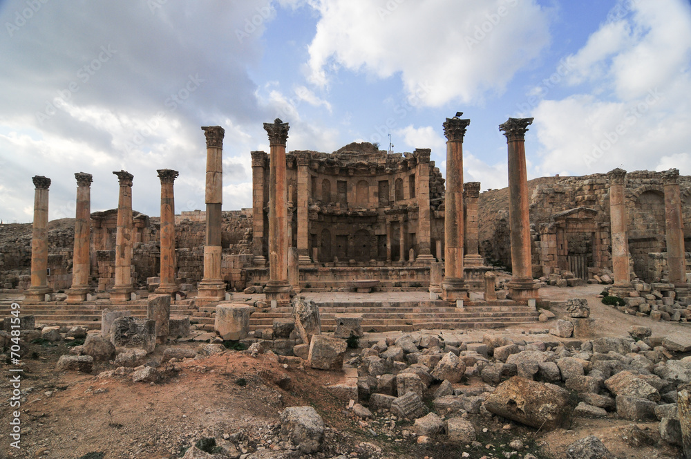 Fototapeta premium Nymphaeum - Jerash, Jordan