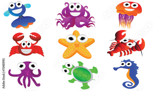 Sea animal set